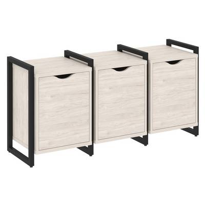 Loft VR.L-TN-5.O (Денвер светлый/Черный) Тумба на регулируемых опорах наборная