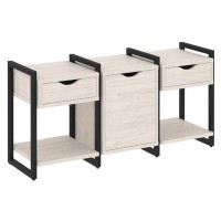 Loft VR.L-TN-6.O (Денвер светлый/Черный) Тумба на регулируемых опорах наборная