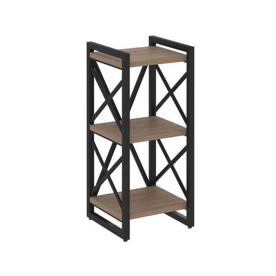 Loft VR.L-MST.O-3.4 (Дуб аризона/Черный) Стеллаж на регулируемых опорах - 3 полки