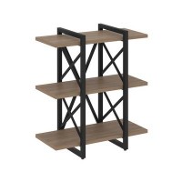 Loft VR.L-MST.O-3.4V (Дуб аризона/Черный) Стеллаж на регулируемых опорах - 3 полки