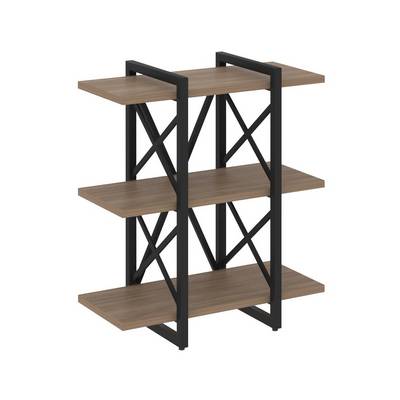 Loft VR.L-MST.O-3.4V (Дуб аризона/Черный) Стеллаж на регулируемых опорах - 3 полки