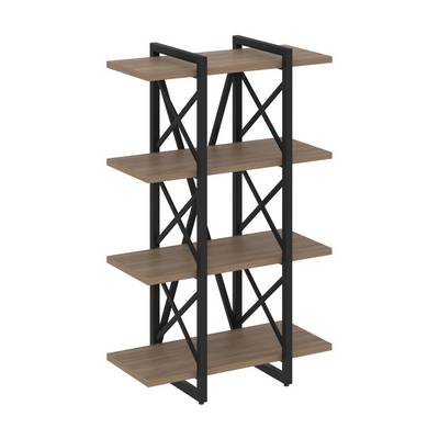 Loft VR.L-MST.O-4.4V (Дуб аризона/Черный) Стеллаж на регулируемых опорах - 4 полки