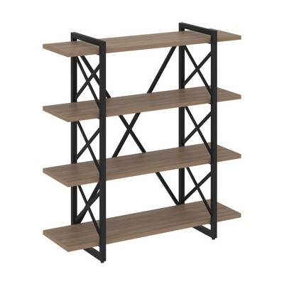 Loft VR.L-MST.O-4.8V (Дуб аризона/Черный) Стеллаж на регулируемых опорах - 4 полки