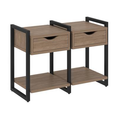 Loft VR.L-TN-1.O (Дуб аризона/Черный) Тумба на регулируемых опорах наборная