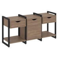 Loft VR.L-TN-6.O (Дуб аризона/Черный) Тумба на регулируемых опорах наборная