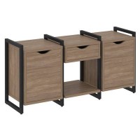 Loft VR.L-TN-7.O (Дуб аризона/Черный) Тумба на регулируемых опорах наборная