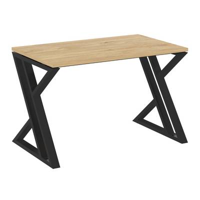 Loft VR.L-SRZ-2.7 (Тиквуд светлый/Черный) Стол рабочий, на Z-образных опорах