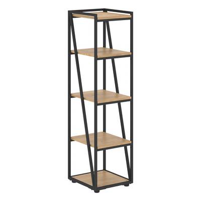 Loftis LMMC 40 (Дуб бофорд/Черный) Стеллаж узкий, средний