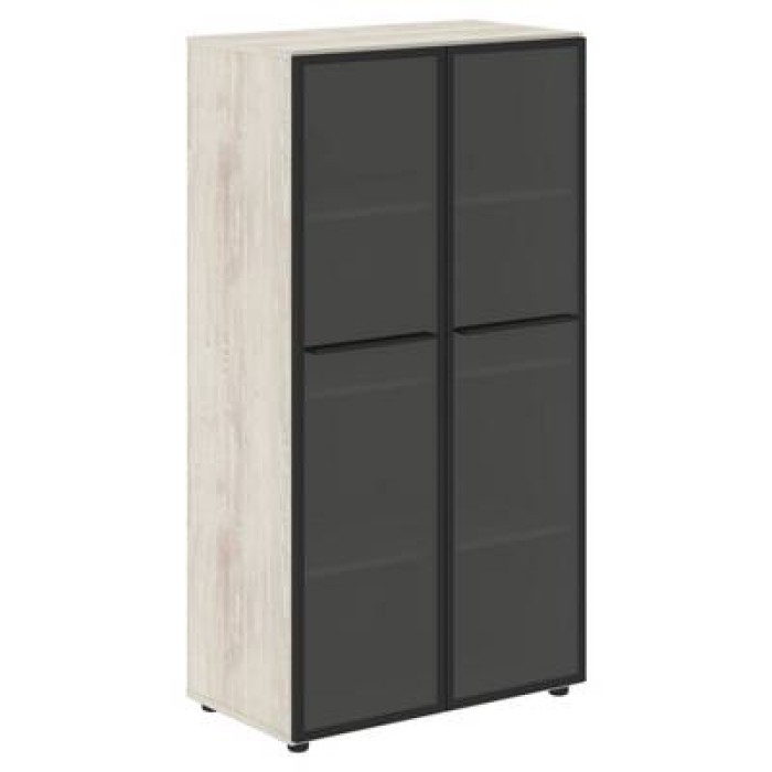 Лофтис LMC 80.2 (Сосна эдмонт) Шкаф со стеклянными дверьми