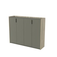 Магнетик 15ШДС.1401 (Okwood/Terra) Шкаф средний, двусоставный