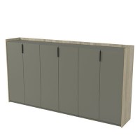 Магнетик 15ШТС.1404 (Okwood/Terra) Шкаф средний, трехсоставный