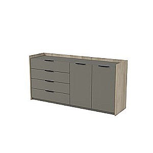 Магнетик 15ТДС-ШД.801 (Okwood/Terra) Тумба двусоставная, с ящиками