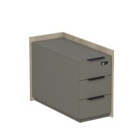 Магнетик 15ТОУЯ-КЗ-ШД.609 (Okwood/Terra) Тумба опорная, угл, с ящ, с код замком (универс: прав/лев)