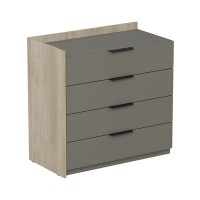 Магнетик 15ТЯ-Н.809 (Okwood/Terra) Модуль тумбы с ящиками (метаб), НАЧАЛЬНЫЙ