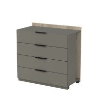 Магнетик 15ТЯ-ШД-С.809 (Okwood/Terra) Модуль тумбы с ящиками, СРЕДНИЙ