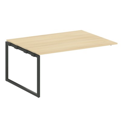 Metal System Quattro 4x4 40БО.ППРГ-4 (Акация лорка/Антрацит) Проходной наборный элемент переговорного стола на О-образном м/к