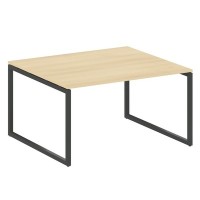 Metal System Quattro 4x4 40БО.ПРГ-1.3 (Акация лорка/Антрацит) Переговорный стол, 1 столешница на О-образном м/к