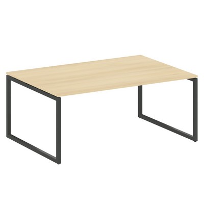 Metal System Quattro 4x4 40БО.ПРГ-1.5 (Акация лорка/Антрацит) Переговорный стол, 1 столешница на О-образном м/к