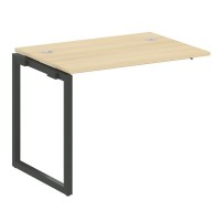 Metal System Quattro 4x4 40БО.ПРС-СП-1.1 (Акация лорка/Антрацит) Проходной наборный элемент рабочей станции на О-образном м/к