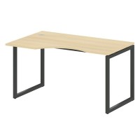 Metal System Quattro 4x4 40БО.СА-2 Л (Акация лорка/Антрацит) Стол криволинейный левый на О-образном м/к