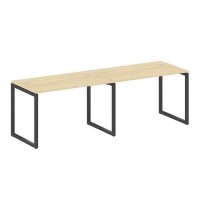 Metal System Quattro 4x4 40БО.СМ-2.2 (Акация лорка/Антрацит) Рабочая станция на 2 раб.места на О-образном м/к