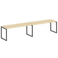 Metal System Quattro 4x4 40БО.СМ-2.5 (Акация лорка/Антрацит) Рабочая станция на 2 раб.места на О-образном м/к