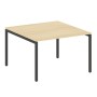 Metal System Quattro 4x4 40БП.ПРГ-1.2 (Акация лорка/Антрацит) Переговорный стол, 1 столешница на П-образном м/к