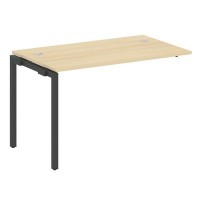 Metal System Quattro 4x4 40БП.ПРС-СП-1.2 (Акация лорка/Антрацит) Проходной наборный элемент рабочей станции на П-образном м/к