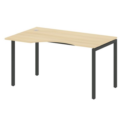 Metal System Quattro 4x4 40БП.СА-2 Л (Акация лорка/Антрацит) Стол криволинейный левый на П-образном м/к