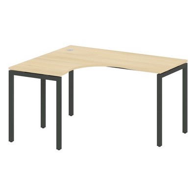 Metal System Quattro 4x4 40БП.СА-3 Л (Акация лорка/Антрацит) Стол криволинейный левый на П-образном м/к