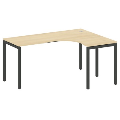 Metal System Quattro 4x4 40БП.СА-4 Пр (Акация лорка/Антрацит) Стол криволинейный правый на П-образном м/к