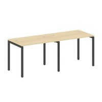 Metal System Quattro 4x4 40БП.СМ-2.1 (Акация лорка/Антрацит) Рабочая станция на 2 раб.места на П-образном м/к