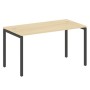 Metal System Quattro 4x4 40БП.СП-3 (Акация лорка/Антрацит) Стол письменный на П-образном м/к