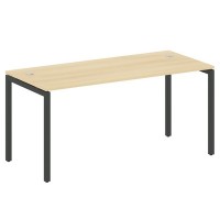 Metal System Quattro 4x4 40БП.СП-4 (Акация лорка/Антрацит) Стол письменный на П-образном м/к