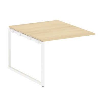 Metal System Quattro 4x4 40БО.ППРГ-1 (Акация лорка/Белый) Проходной наборный элемент переговорного стола на О-образном м/к