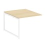 Metal System Quattro 4x4 40БО.ППРГ-1 (Акация лорка/Белый) Проходной наборный элемент переговорного стола на О-образном м/к