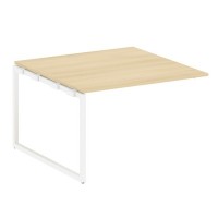 Metal System Quattro 4x4 40БО.ППРГ-2 (Акация лорка/Белый) Проходной наборный элемент переговорного стола на О-образном м/к