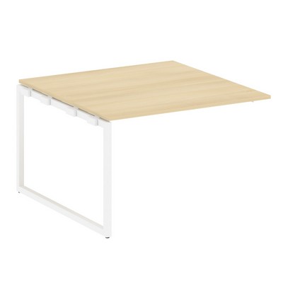 Metal System Quattro 4x4 40БО.ППРГ-2 (Акация лорка/Белый) Проходной наборный элемент переговорного стола на О-образном м/к