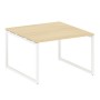 Metal System Quattro 4x4 40БО.ПРГ-1.2 (Акация лорка/Белый) Переговорный стол, 1 столешница на О-образном м/к