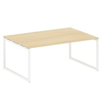 Metal System Quattro 4x4 40БО.ПРГ-1.5 (Акация лорка/Белый) Переговорный стол, 1 столешница на О-образном м/к