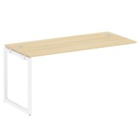 Metal System Quattro 4x4 40БО.ПРС-СП-1.4 (Акация лорка/Белый) Проходной наборный элемент рабочей станции на О-образном м/к