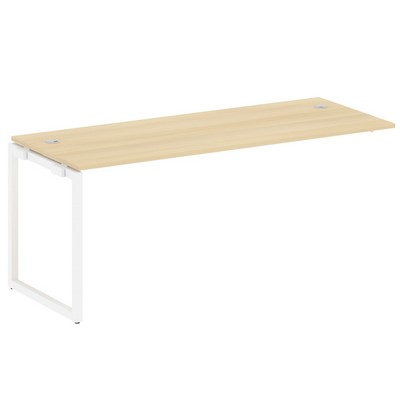 Metal System Quattro 4x4 40БО.ПРС-СП-1.5 (Акация лорка/Белый) Проходной наборный элемент рабочей станции на О-образном м/к