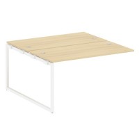 Metal System Quattro 4x4 40БО.ПРС-СП-2.3 (Акация лорка/Белый) Проходной наборный элемент рабочей станции на О-образном м/к