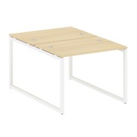 Metal System Quattro 4x4 40БО.РАС-СП-2.1 (Акация лорка/Белый) Рабочая станция на О-образном м/к