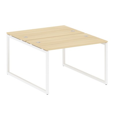 Metal System Quattro 4x4 40БО.РАС-СП-2.2 (Акация лорка/Белый) Рабочая станция на О-образном м/к