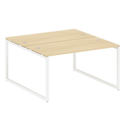 Metal System Quattro 4x4 40БО.РАС-СП-2.3 (Акация лорка/Белый) Рабочая станция на О-образном м/к