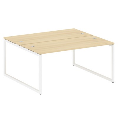 Metal System Quattro 4x4 40БО.РАС-СП-2.4 (Акация лорка/Белый) Рабочая станция на О-образном м/к