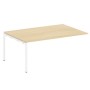 Metal System Quattro 4x4 40БП.ППРГ-5 (Акация лорка/Белый) Проходной наборный элемент переговорного стола на П-образном м/к