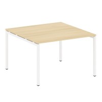 Metal System Quattro 4x4 40БП.ПРГ-1.2 (Акация лорка/Белый) Переговорный стол, 1 столешница на П-образном м/к