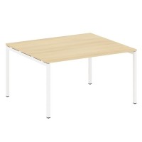 Metal System Quattro 4x4 40БП.ПРГ-1.3 (Акация лорка/Белый) Переговорный стол, 1 столешница на П-образном м/к